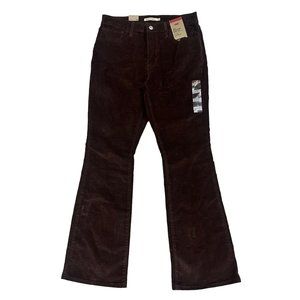 NWT Levi's Brown Corduroy High-Rise Bootcut Womens Size 10 Short Hippie Y2K